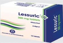 Photo of ليسوريك LESSURIC  أقراص 300 مجم علاج ارتفاع اليوريك