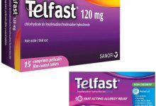 Photo of telfast تلفاست أقراص 180 مجم أو 120 مجم فيكسوفينادين علاج الحساسية