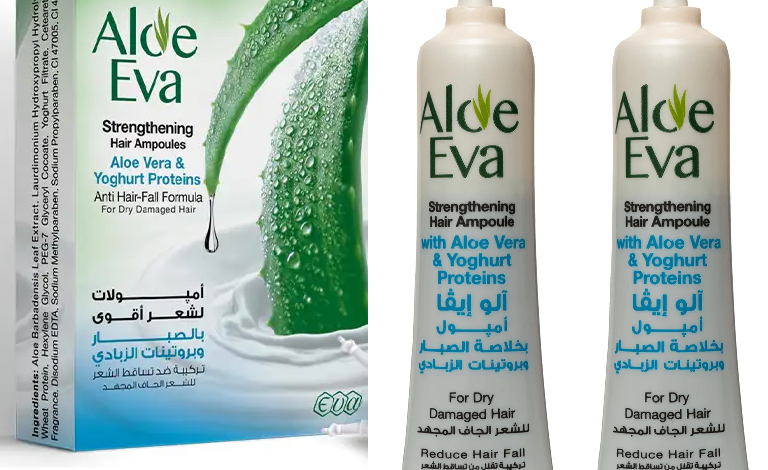 EVA امبولات ايفا بالصبار والزبادي لتقليل تساقط الشعر وتقويته
